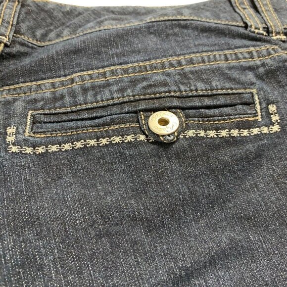 Duplex by Tyte Women's Denim Blue Jean Bermuda Shorts Size 12P​​​​ - Picture 5 of 9